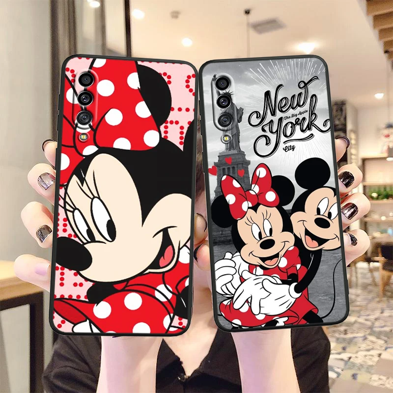 silicone cover with s pen Chuột Mickey Dành Cho Samsung Galaxy Samsung Galaxy A90 A80 A70 S A60 A50S A30 S A40 S A2 A20E A20 S A10S a10 E Đen Ốp Lưng Điện Thoại silicone case for samsung