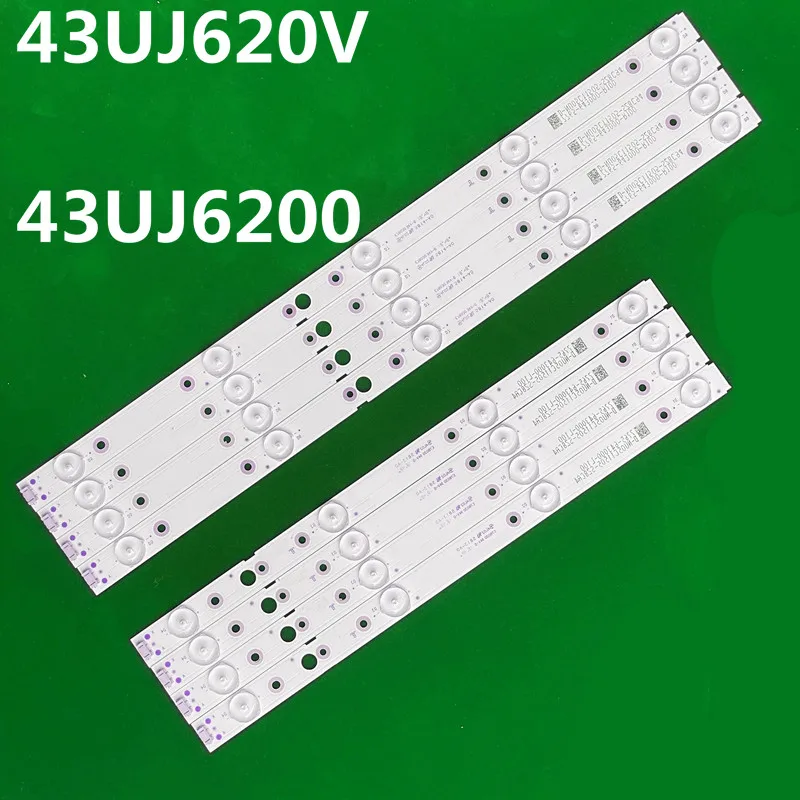 LED 스트립, SW43D09L-ZC22AG-02 SW43D09R-ZC22AG 7710-64300-R/L 43E388A 43UG620V 43UJ620V 43UJ6200 TH-43FX580C TH-43FX680