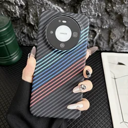 Sleek Carbon Fiber Magnetic Shockproof Case with Magsafe Compatibility for Huawei Mate 80 Pro Max (Three Color)