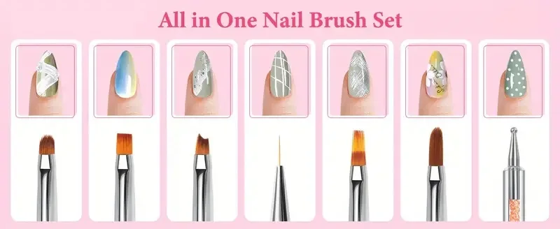 Acrylic Nail Brushes and Dappen Dish Set