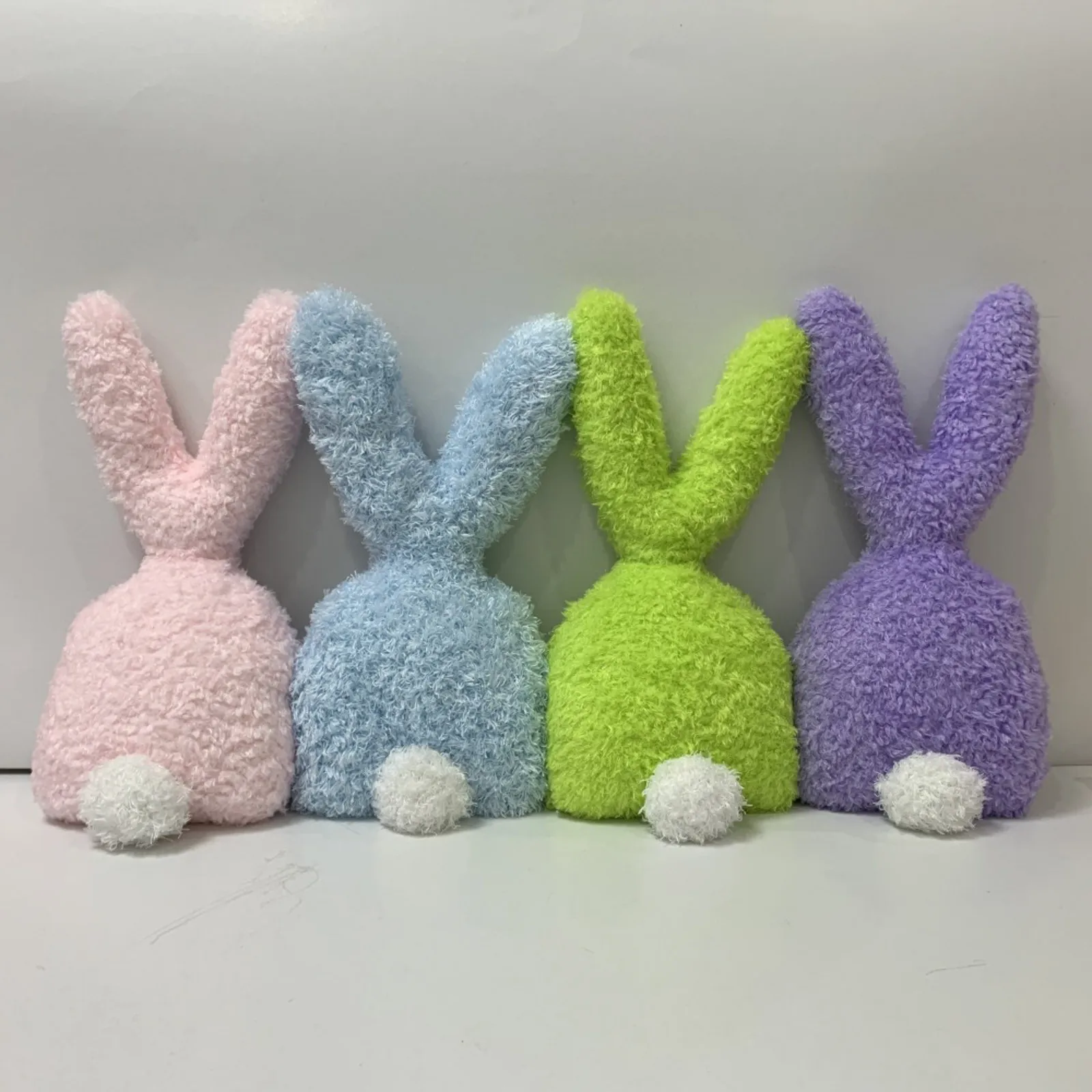 

Easter Bunny Plush Toys Cute Rabbit Shape Stuffed Doll For Kids Throw Pillow Easter Decoration Decorative Cushion Party Supplies