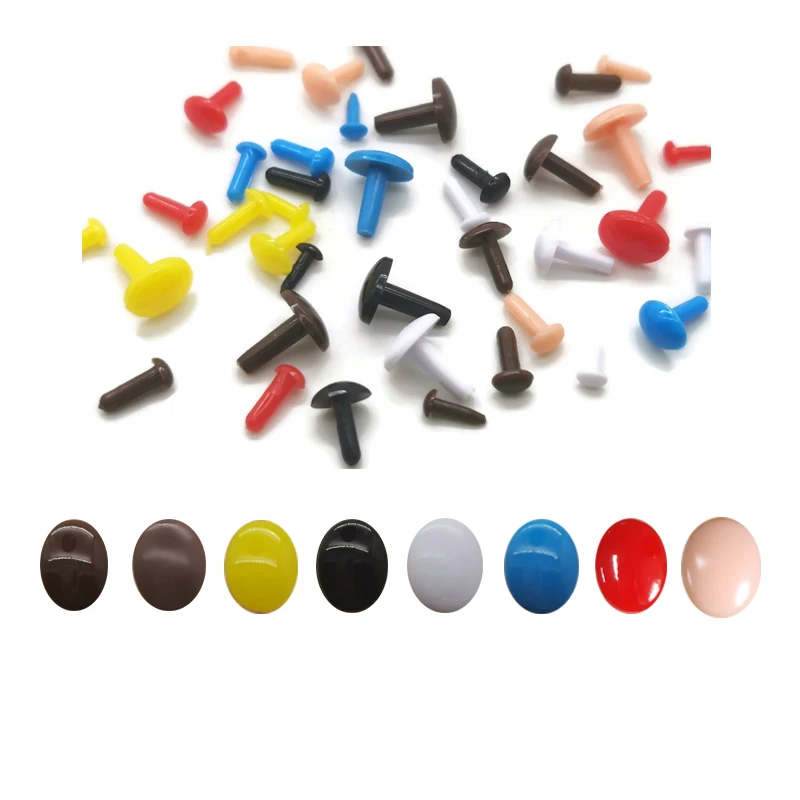 Occhietti Adesivi In Plastica Colorati 20mm, Occhietti Adesivi Per Lavoretti