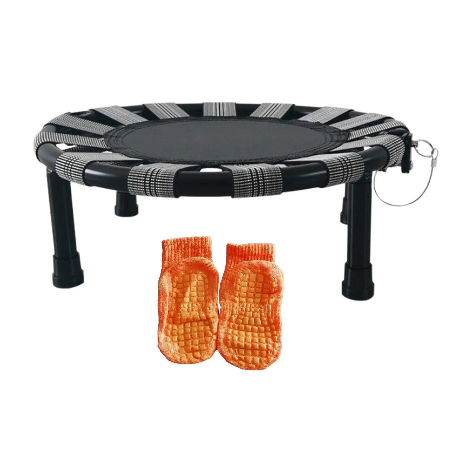Min Trampoline Compact Toy for Children Metal Frame for Kids Adults Stool Folding for Indoor Outdoor Exercise Workout Play Yard