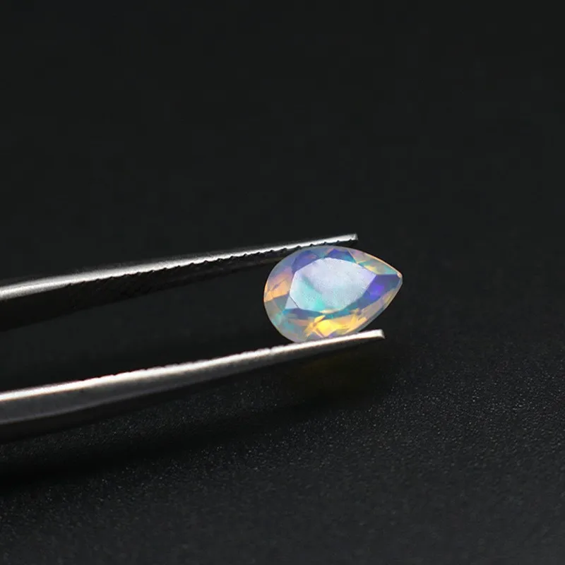 Natural Opal Faceted Oval Round Cushion Pear Emerald Cut Loose Gemstone for 18K Gold Jewelry Making and Collection