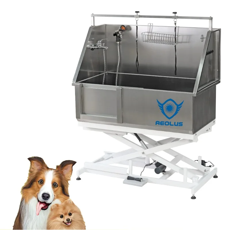 AeolusVeterinaryStainlessSteelPetDogGroomingBathtubPet