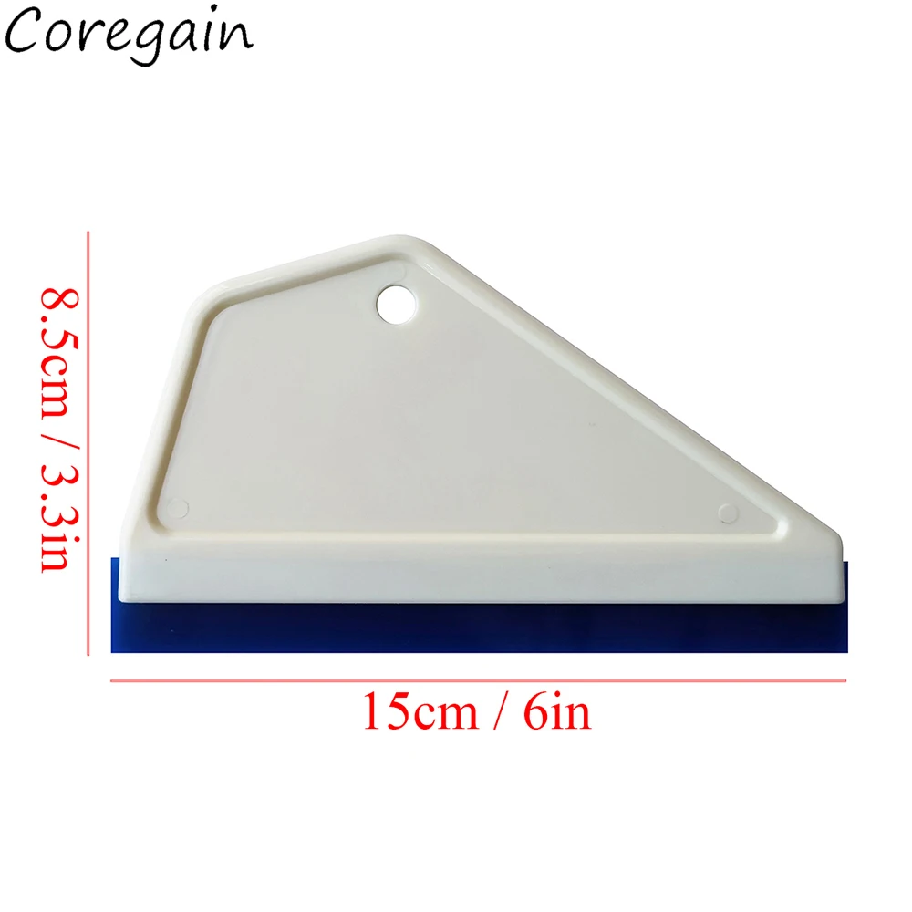 2Pcs Glass Scraper Car Window Side Wiper Swiper Window Tint Tools Water Blade Water Removal Silicone Squeegee Film Install