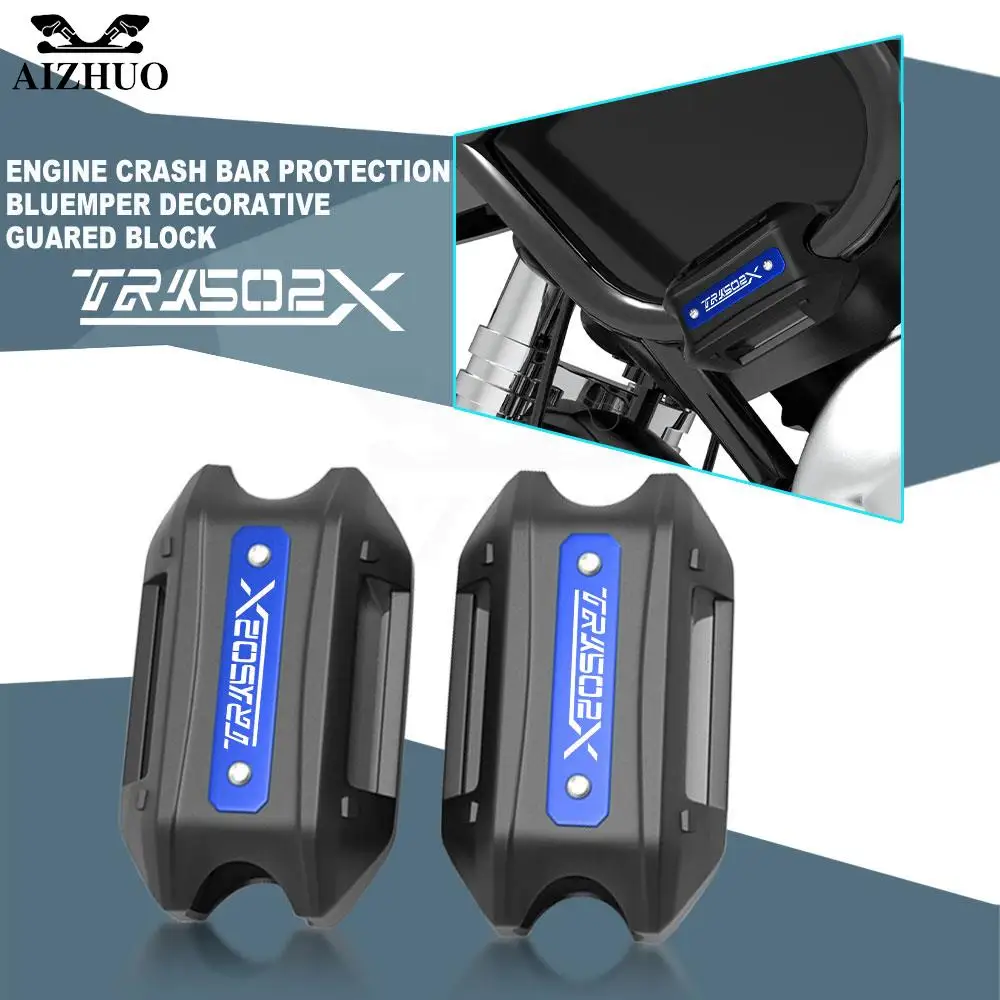 

25MM Motorcycle Engine Crash bar Protection Bumper Decorative Guard Block For Benelli TRK 502 502X 251 TRK502 TRK502X TRK251