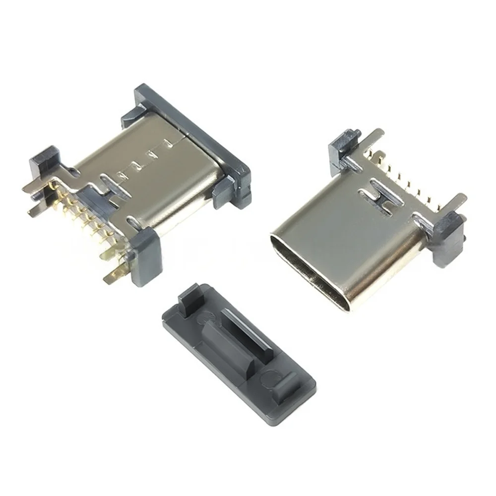 50Pcs Type-C 16P 암 소켓 수직 인라인 플러그/SMD USB 충전 인터페이스 8.8/9.3/10.0/10.5//12.4/13.1/13.7/15.0/17.5 MM