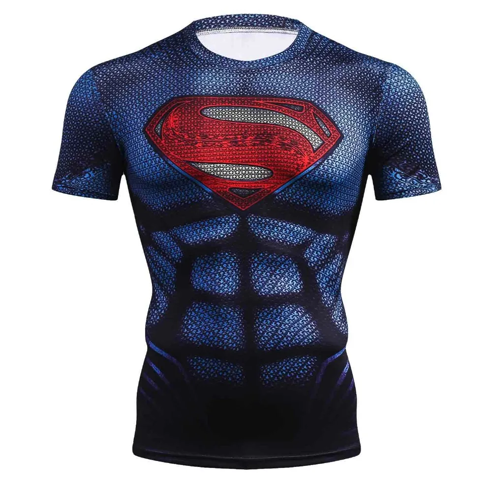 

Summer men's short sleeved tight fitting T-shirt, casual T-shirt, fitness fashion, 3D sports