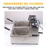 Double Tank Electric Fryer With Detachable Oil Filter Basket And Lid Stainless Steel Automatic Constant Temperature Fryer 5