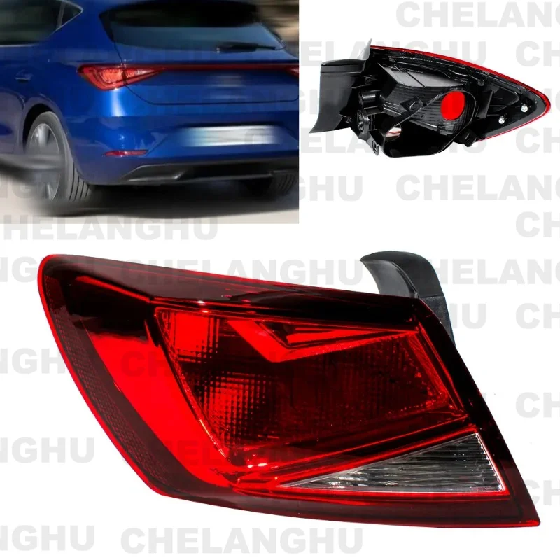 

1pc Left Side Tail Rear Lamp light With Halogen Bulbs For Seat Leon 2013 2014 2015 2016 2017 2018 2019 2020 5F0945095D