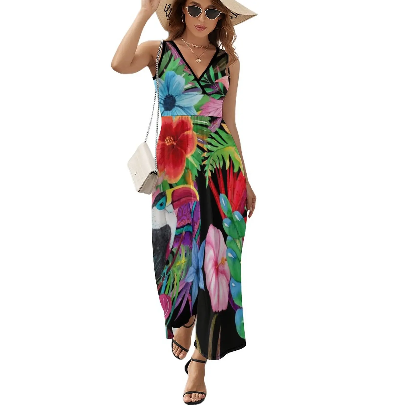 

Hawaiian beauty Sleeveless Dress elegant dresses for women women's luxury party dress luxury evening dresses 2024
