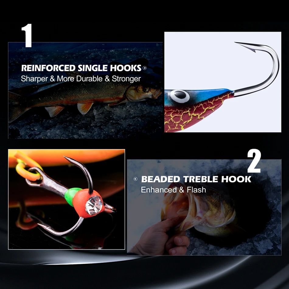 Goture 2024 Hot Ice Fishing Lure Balancers Professional Winter Jig Wobblers Bait for Trout Bass Pike Carp for Fishing Pesca