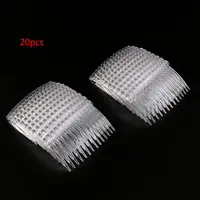 20Pcs/Lot Clear Plastic Hair Clips Side Combs Pin Barrettes Hair Comb Accessories Hair Accessories For Braids For Girls