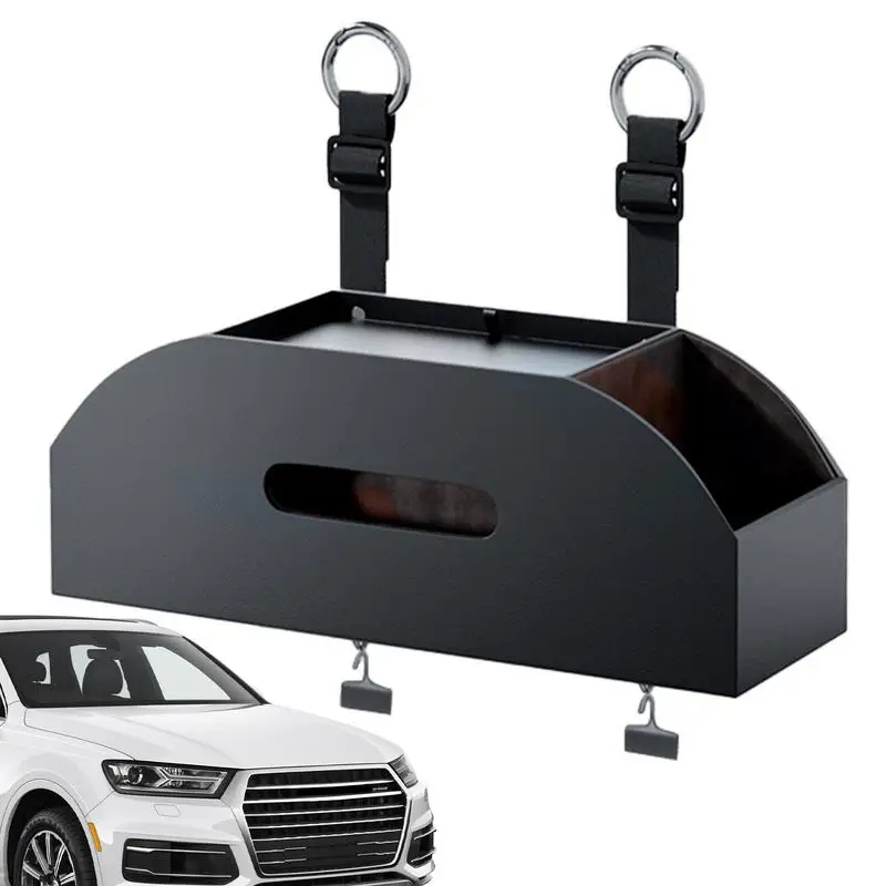 

Universal Car Back Seat Organizer Storage Cup Holder For Kids Car Storage Holder Multi Functional With Two Hooks Cup Holders