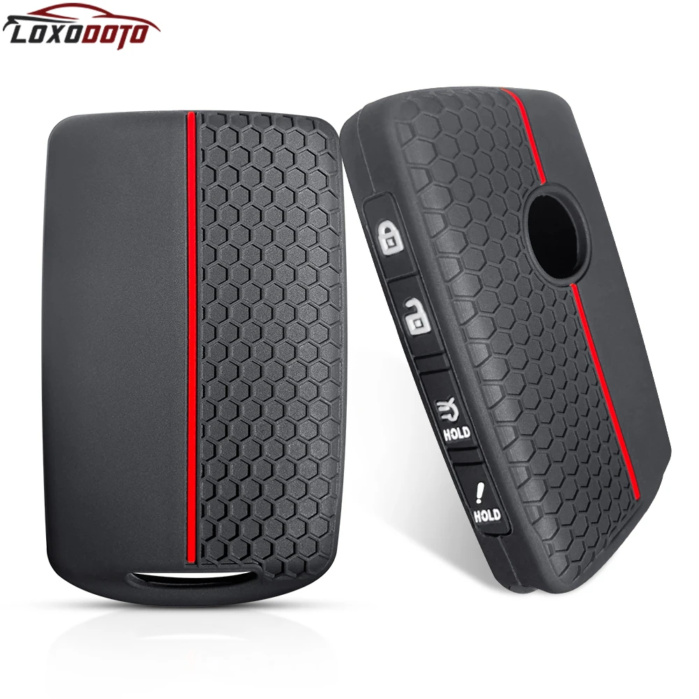 Portachiavi In Pelle E Metallo Per Mazda CX-5, CX-30, CX-9, Mazda 3 (2019-2021) - Custodia Protettiva Antiurto