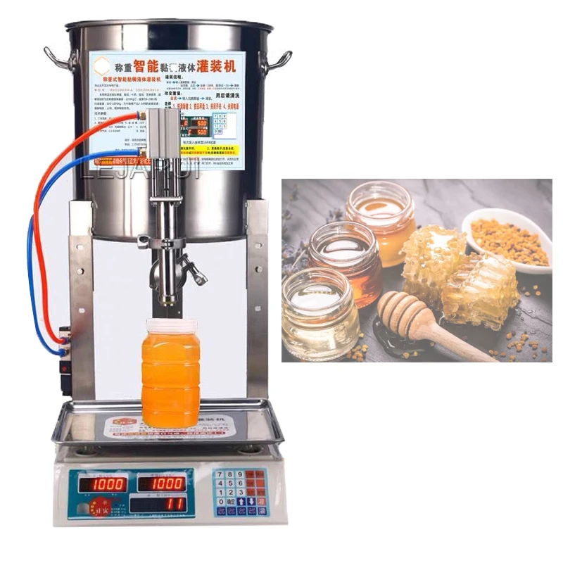 

Digital Control Sesame Paste Sesame Oil Viscous Liquid Filler Machine Stainless Steel Honey Quantitative Filling Machine