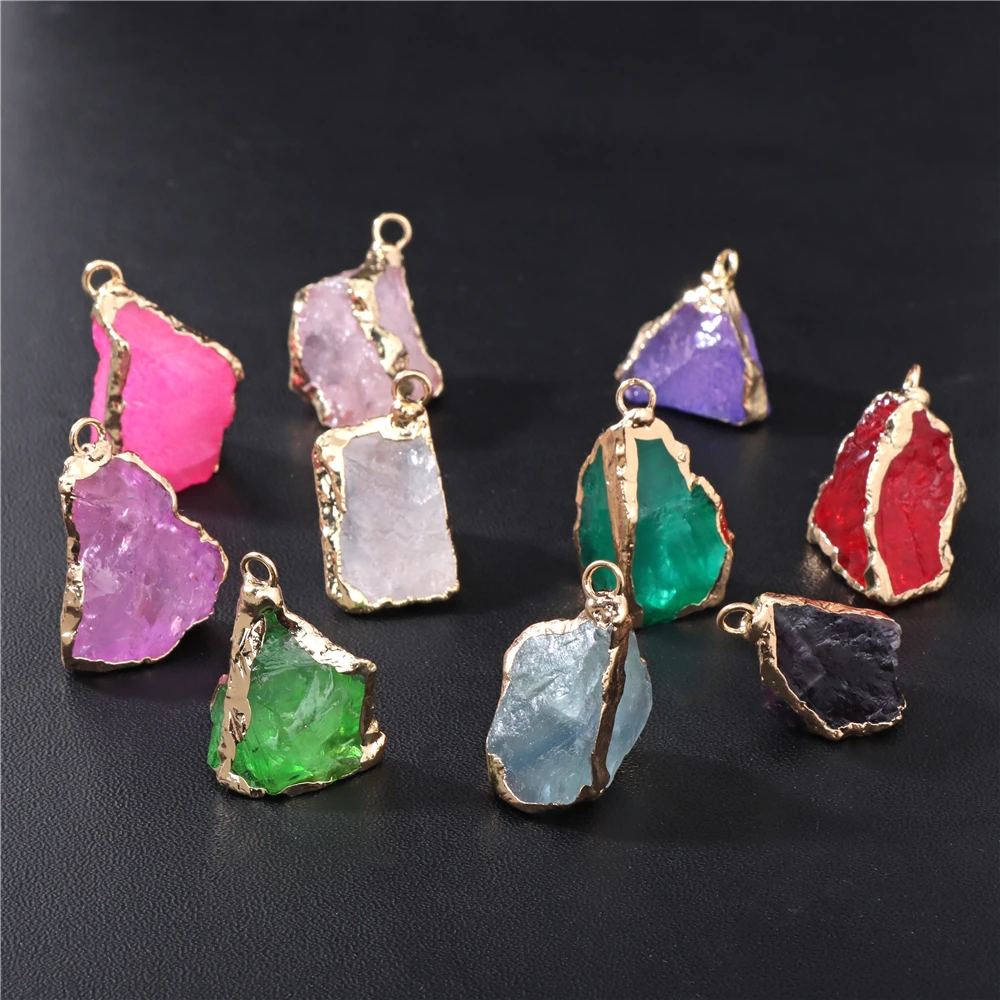 Crystal Pendants Jewelry Making  Raw Crystal Jewelry Making Kit -  50pcs/set Natural - Aliexpress