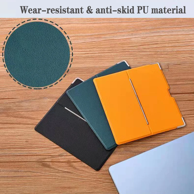 Capa de Tablet Universal Ultra Fino Case Capa de Teclado de Pele da Tabuleta com Suporte Invisível para Ipad Mini Pro 12.9 Huawei - Imagem 3