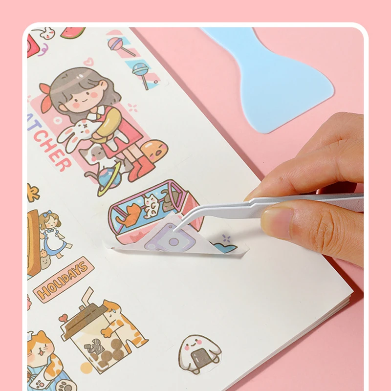 4 개/대 DIY Scrapbooking 공예 키트 칼 펜 족집게 접착제 스틱 삽 도구 세트 컷 붙여 넣기 종이 아트 작업 절단 액세서리