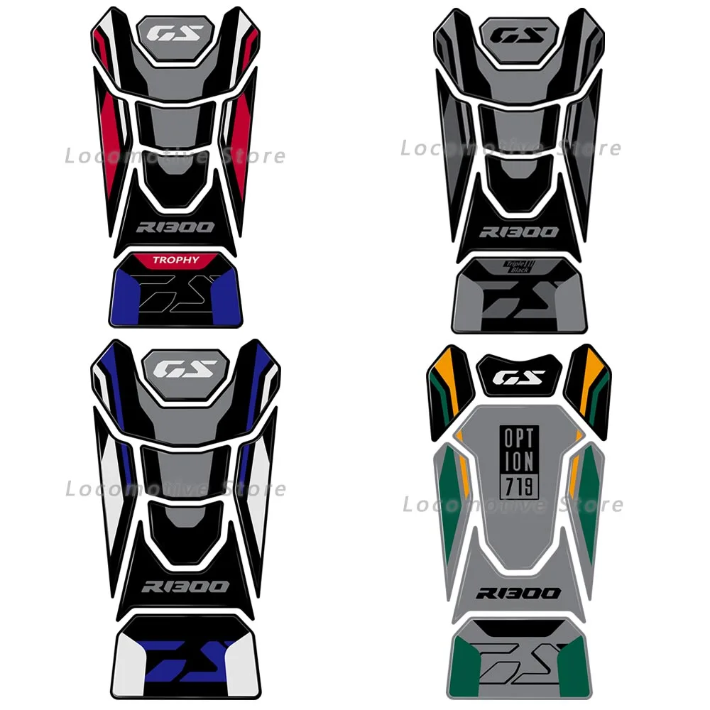 Autocollants Protège-mains Résine 3D Pour BMW R 1300 GS 2024 | Option 719 Tramuntane | Effet Relief 0,2 Cm Protège-mains R 1300 GS 2024