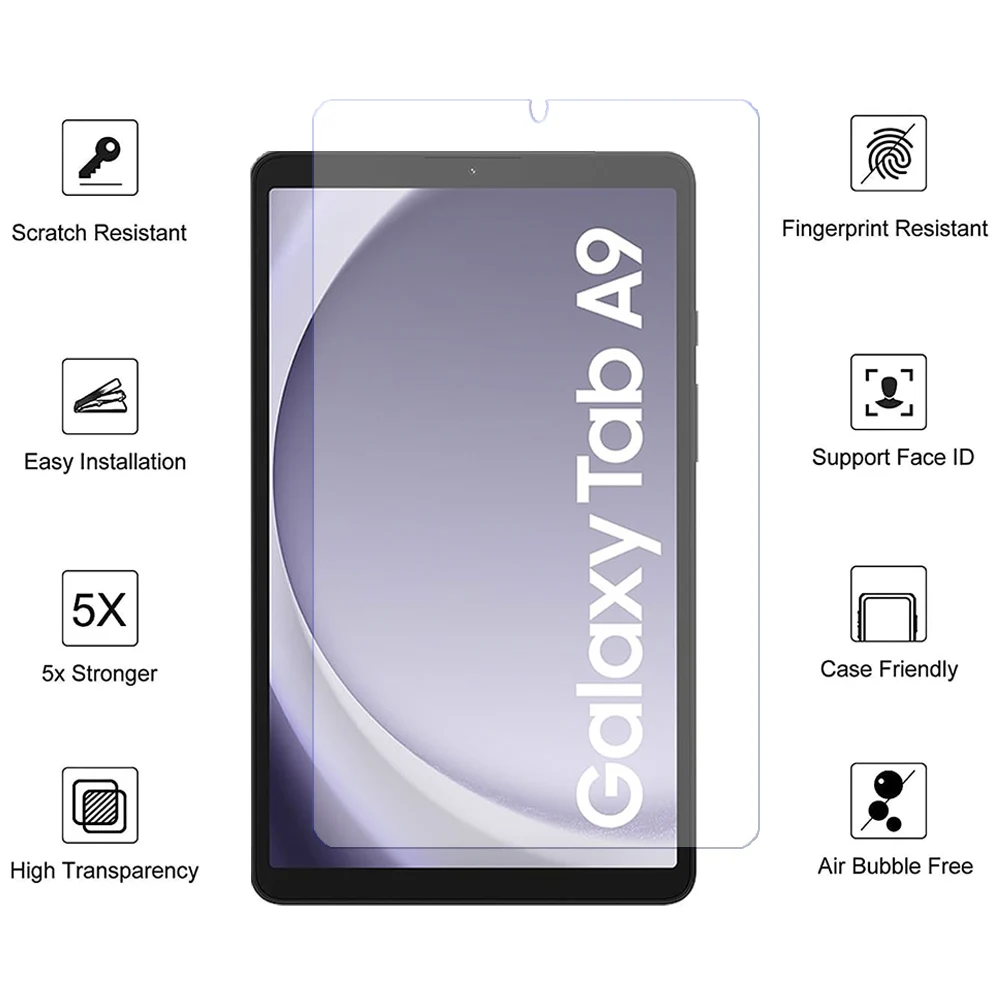 2PCS Glass For Samsung galaxy tab A7 lite 8.7 SM-T220 SM-T225 Scratch Proof Tempered Glass Screen Protector 2