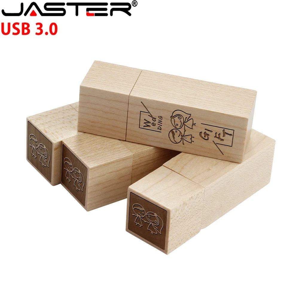 

USB-флеш-накопитель JASTER деревянный, 3,0 ГБ, 64 ГБ, 32 ГБ, 16 ГБ