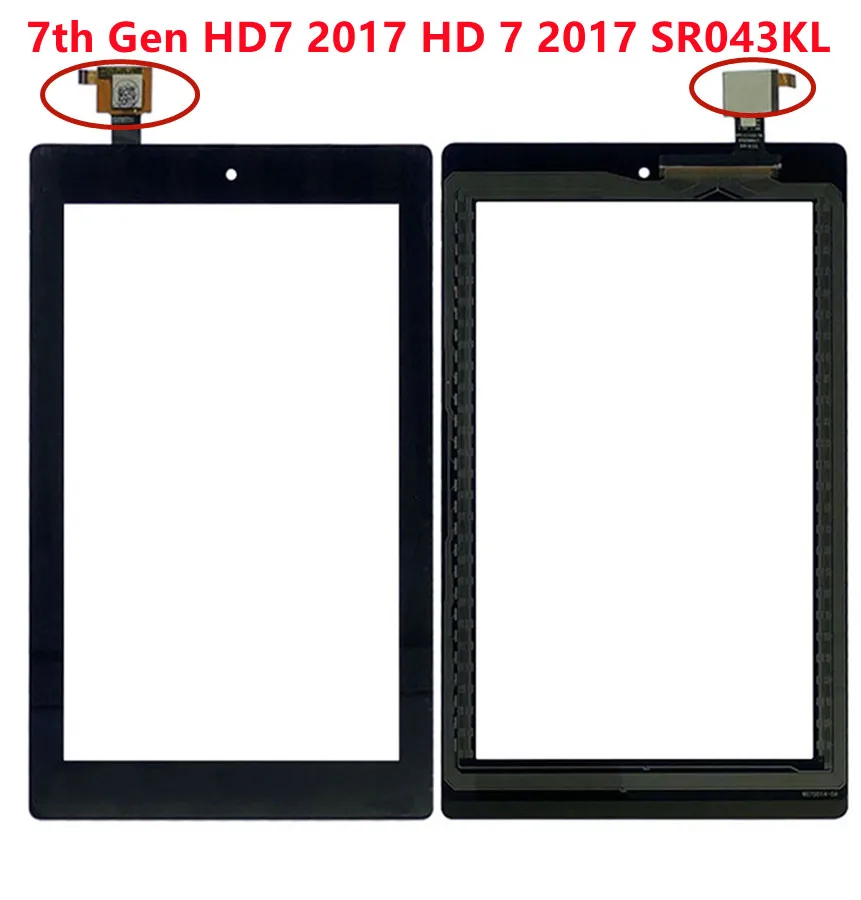 7" Touch Screen for Kindle Fire 7th Gen SR043KL HD7 HD 7 Touch Screen Digitizer Sensor Panel Replacement