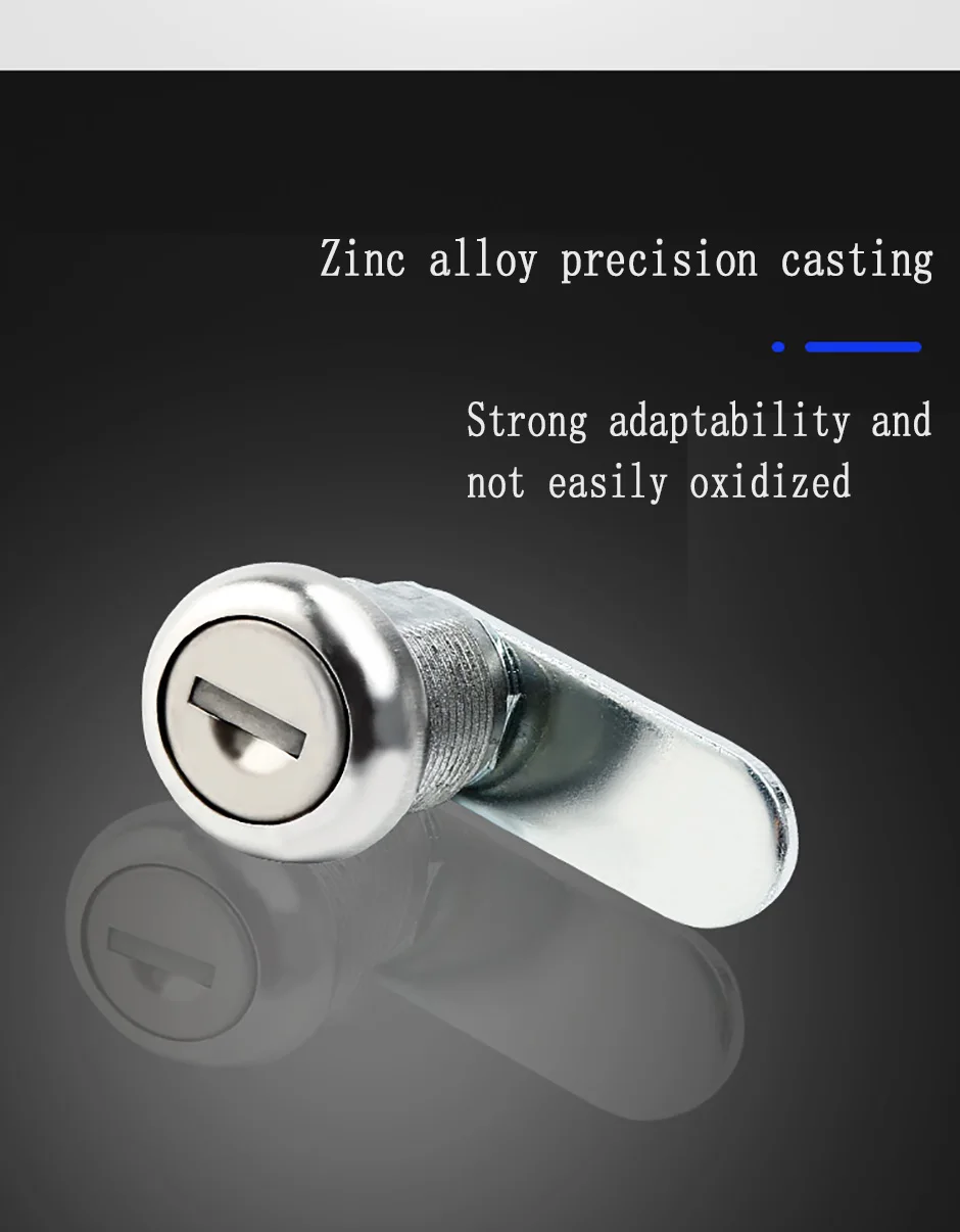 Description Picture 4 of itemZinc Alloy Tongue Lock Office Cabinet Door Lock Distribution Box Cabinet Mechanical Equipment Hardware