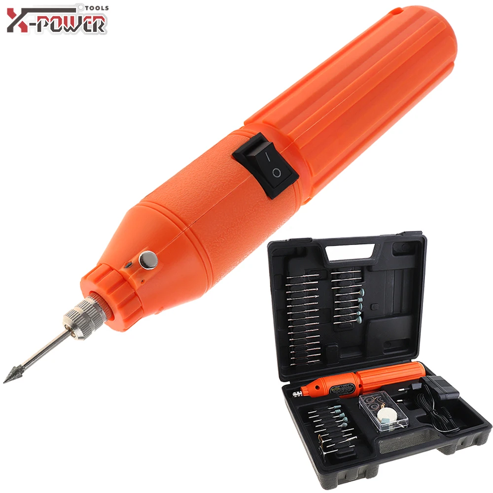 60pcs 5V DC Mini Rechargeable 110V 220V Electric Mill Grinder Polisher with Switch Fixed Nut for Carved Polished Sculpture