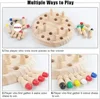 Wooden Color Memory Chess Kids Chessboard Game Toddler Puzzles Brain Memory Exercise Focus Training Montessori Educational Toys 6