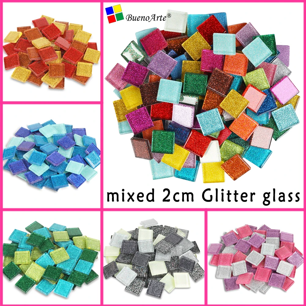 200gram52pcsmixed2CMSquareGlitterMosaicLooseDIYHobbiesDIY