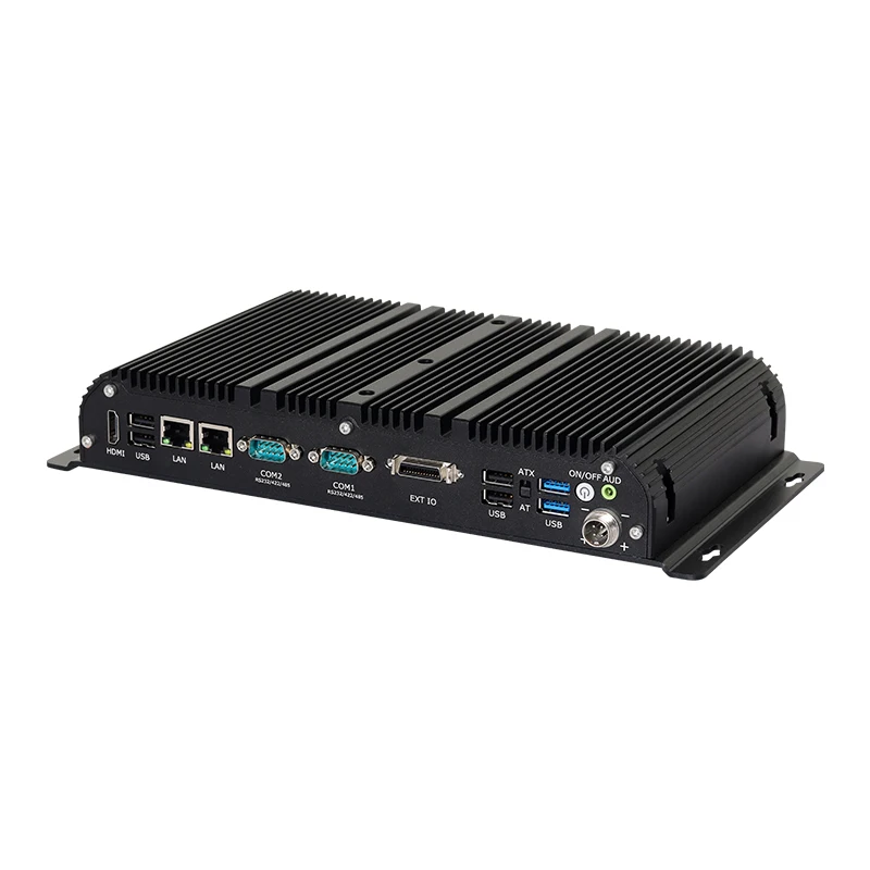 Fanless Industrial PC Intel Core i7-1165G7 2x DDR4 M.2 NVME SSD 2x 2.5G LAN RS232 RS485 6x USB GPIO WiFi 4G 5G LTE Windows Linux 4