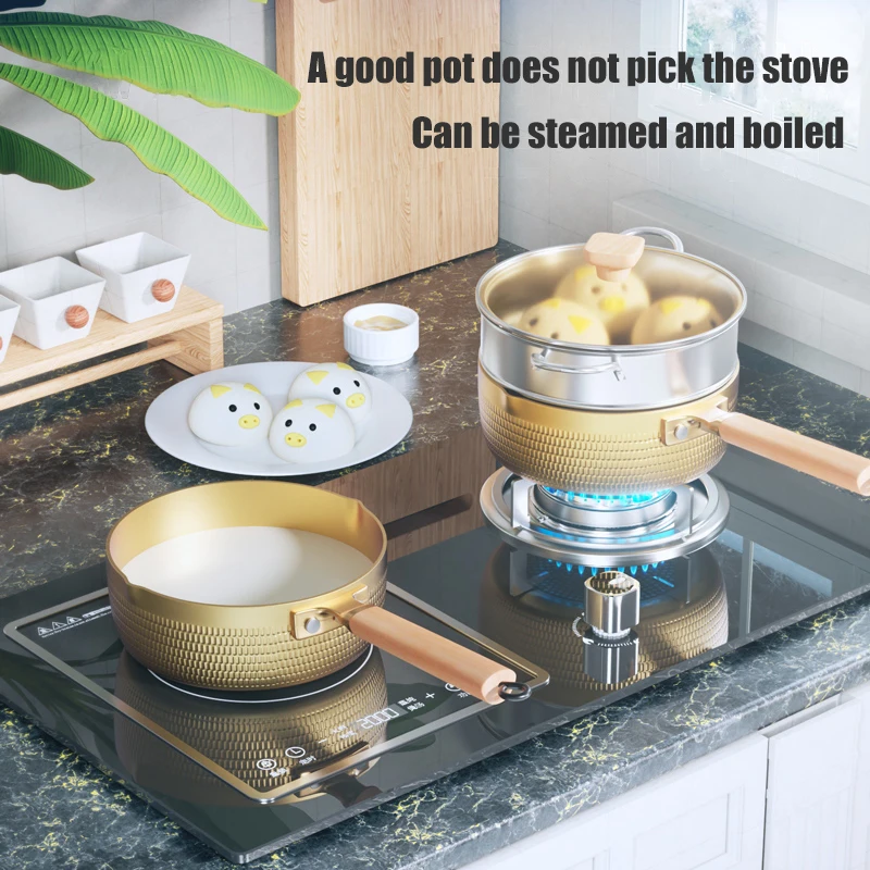 Kitchen Noodle Pot Maifan Stone Non-Stick Cook Hot Milk Pot Cooking Pot Aluminum Soup Pots Gas Stove Induction Cooke Cookware