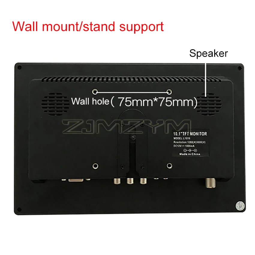 Car Headrest Monitor 10.1" HD TFT LCD Digital Screen VGA/AV/HDMI/USB Slim PC/TV/DVD Player speaker portable monitor