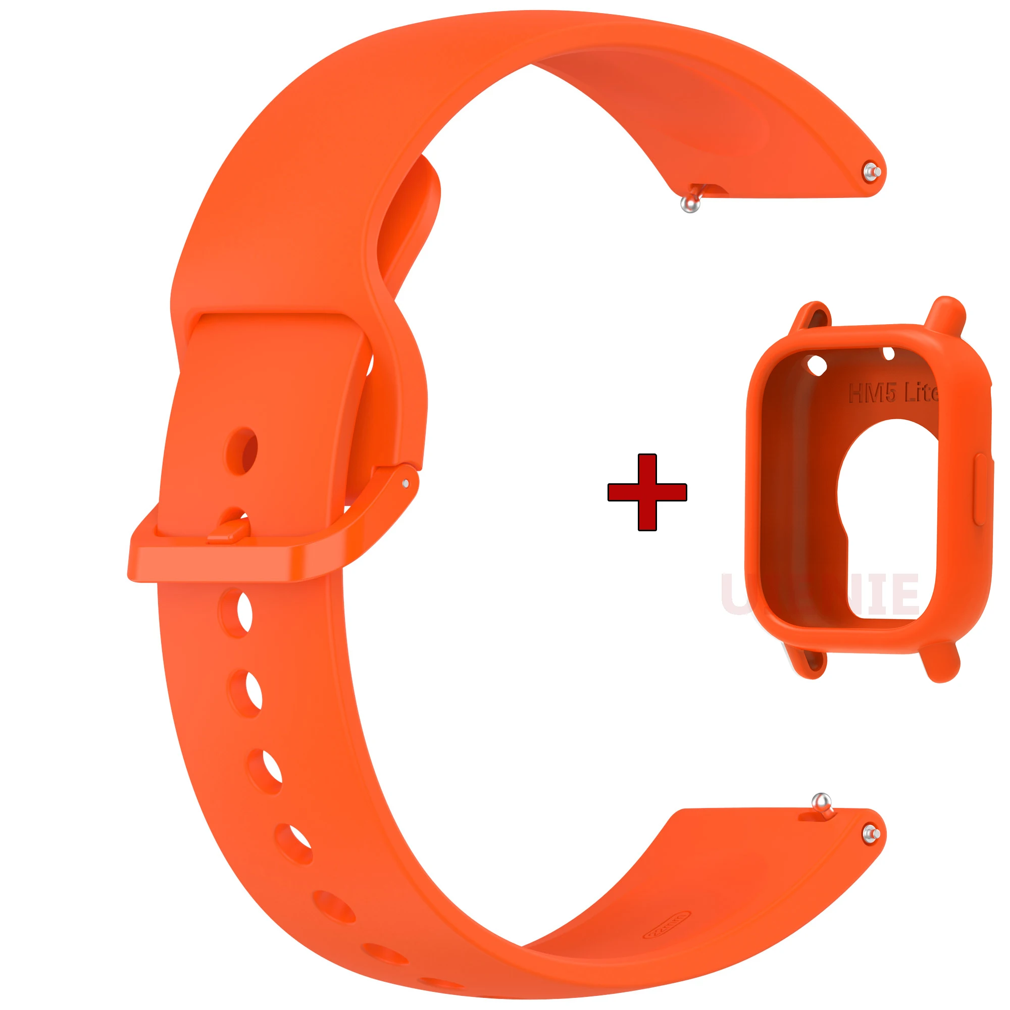 Silicone Sport Watchband with Case