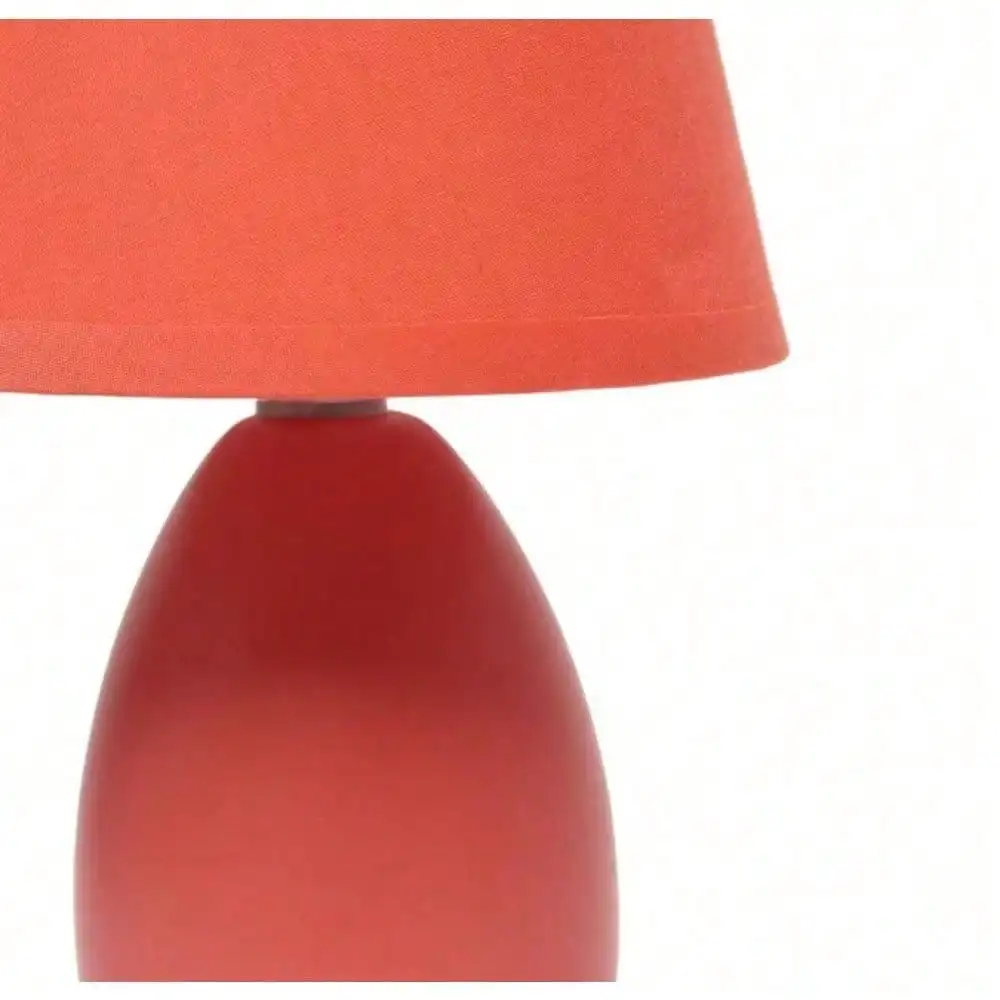 Oval Egg Ceramic Mini Table Lamp for Bedroom, Bedside for Nightstands, Table Lamp for Living Room,Suitable for Small Space