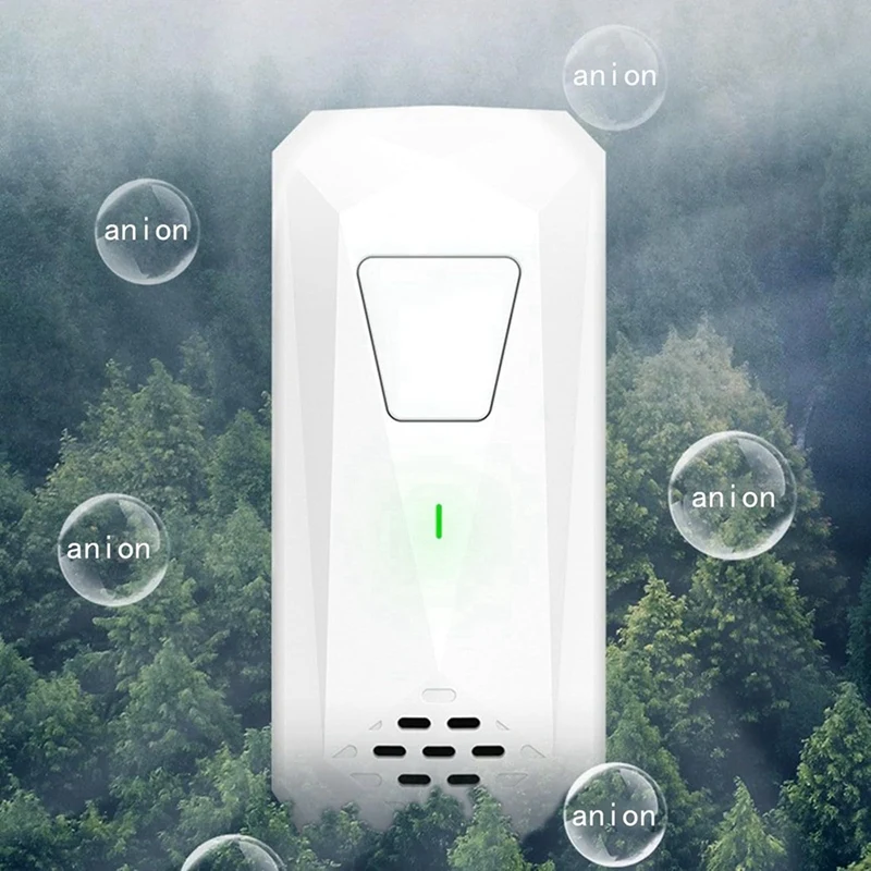 Mini Air Purifier Air Ionizers For Home Bathroom Purifiers For Home Bedroom Office Bathroom And Pets EU Plug Black