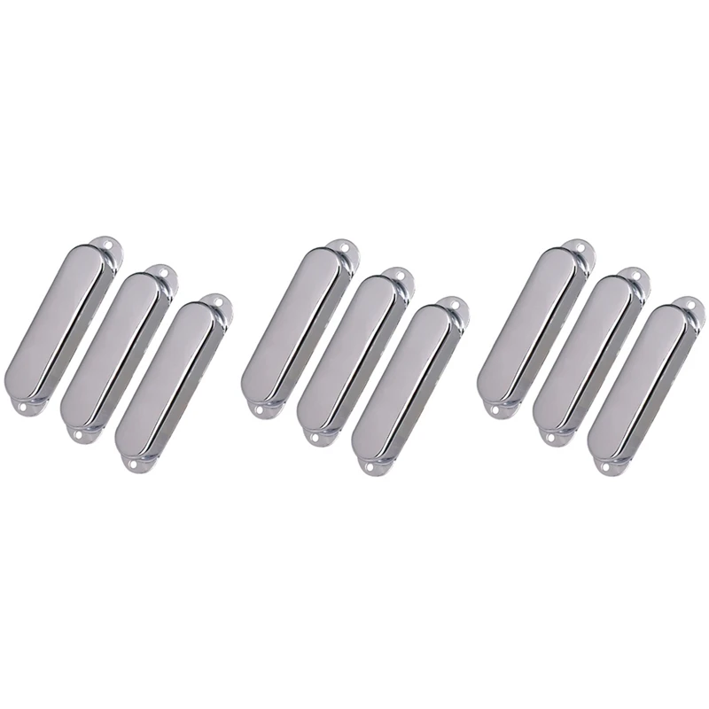 

9Pcs Chrome Metal Sealed ST Strat Guitar Pickup Covers 3 Closed Single Coil Pickup Cover For Stratocaster