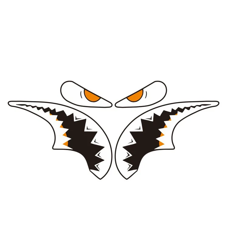 Waterproof Shark-Themed Bicycle Frame Decal
