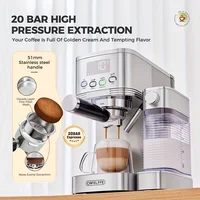 hibrew home coffee machineItalian Espresso Self-Cleaning Function For Home Office Use machine coffee돌체라떼 1