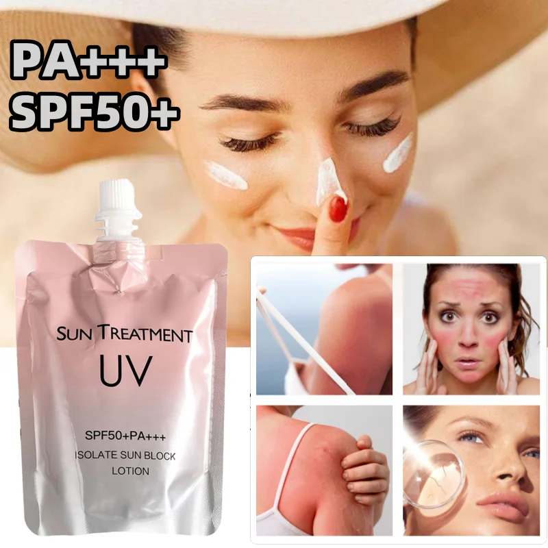 150ml Sunscreen Refreshing and Long-lasting Waterproof and Sweatproof 3-in-1 Concealer UV Sunscreen Lotion Body