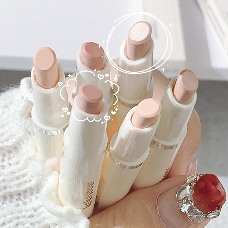 Double-head Concealer Pen Silkworm Lying Brightening Tear Groove Conceal Acne Spot Face Makeup Base Foundation Cream Brush face concealer face concealer pen color concealer concealer cream foundation concealer