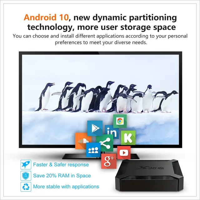 Box TV Android X96Q Pro 4K 2Go 16Go - SYNOTEC
