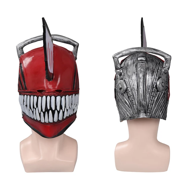 Horror Chainsaw Man Pochita Denji Cosplay Latex Mask Halloween Carnival  Party Dress Cosplay Bloody Chainsaw Latex Helmet - AliExpress