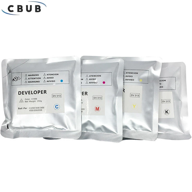 4PCS Original For Konica Minolta Bizhub C308 C368 C458 C558 C658 C 258 308 368 458 DV313 Developer Powder 210G