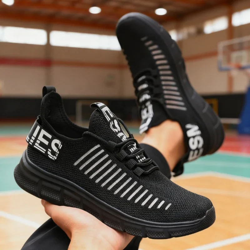 New Shoes for Man Comfort Platform Walking Sneakers Soft Sole Lace Up Tennis Shoes Breath Travel Training Jogging Shoes 36-46