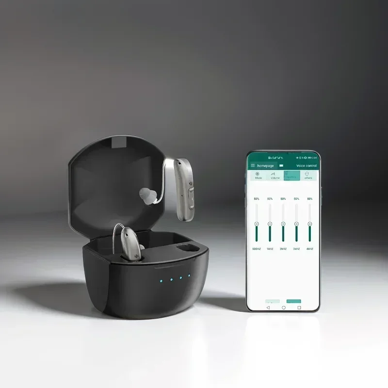 Hearing aids Self-Fitting OTC Hearing Aids Mild to Moderate Hearing Loss Bluetooth Aid with Invisible Fit Noise Support
