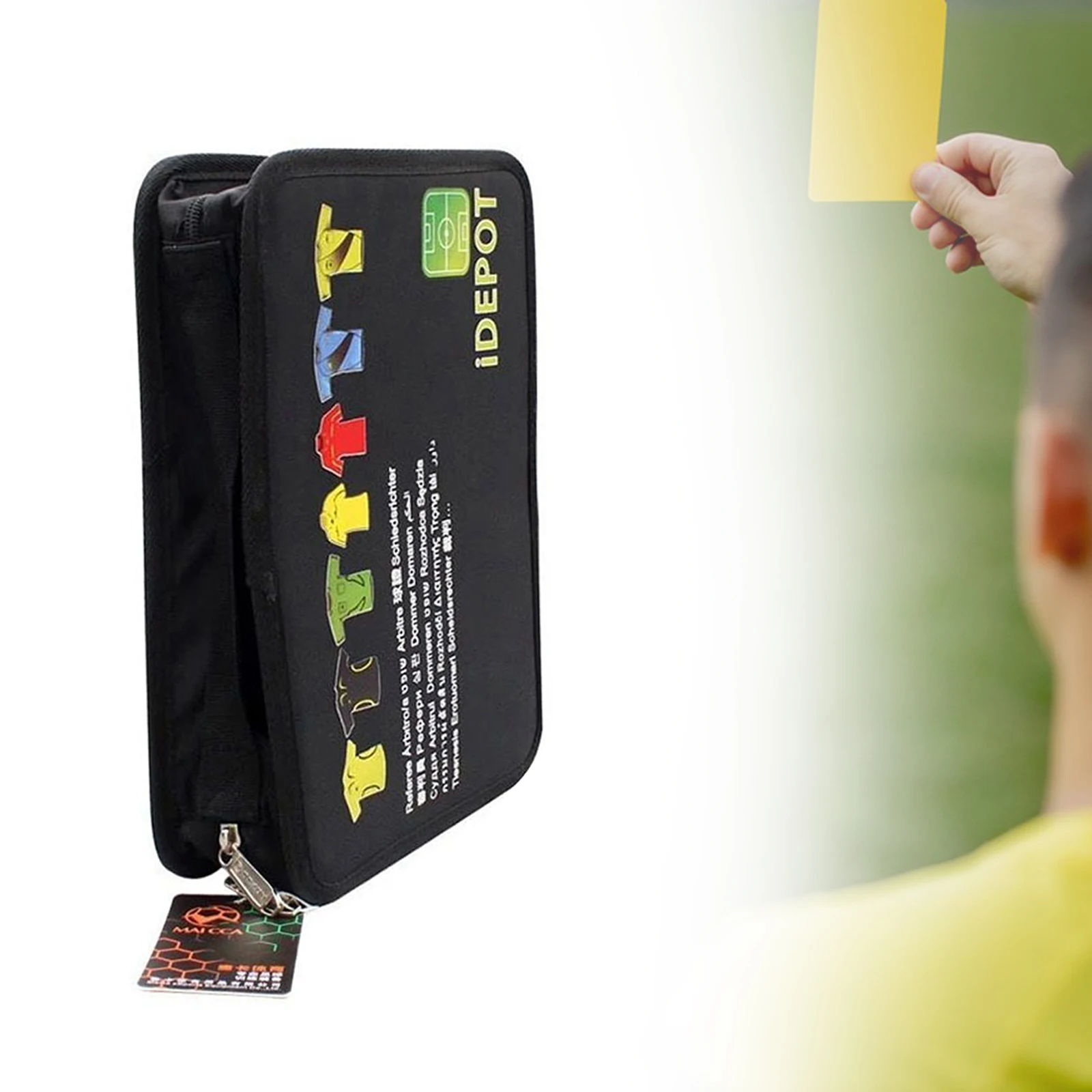 Soccer Referee Accessory Bag For Soccer Referee Cards Linesman Flags Whistle Linesman Flags Red Yellow Cards Storage Bag 3