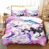 Anime Re Zero Bedding Emilia Rem Set Duvet Cover Bedroom Comforter Covers Single Twin King ​Size Quilt Cover Home Textile 2/3PCS 2
